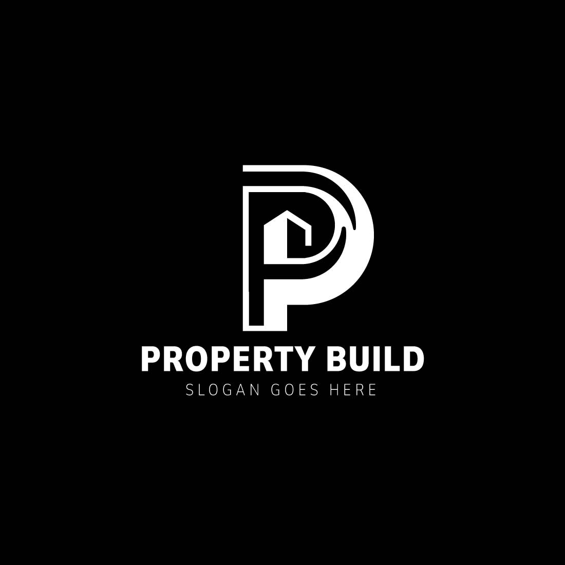 Building With Letter P Logo Design preview image.