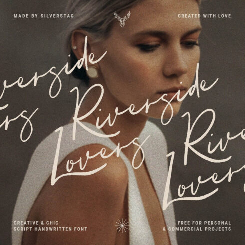Riverside Lovers Handwritten Script Font cover image.