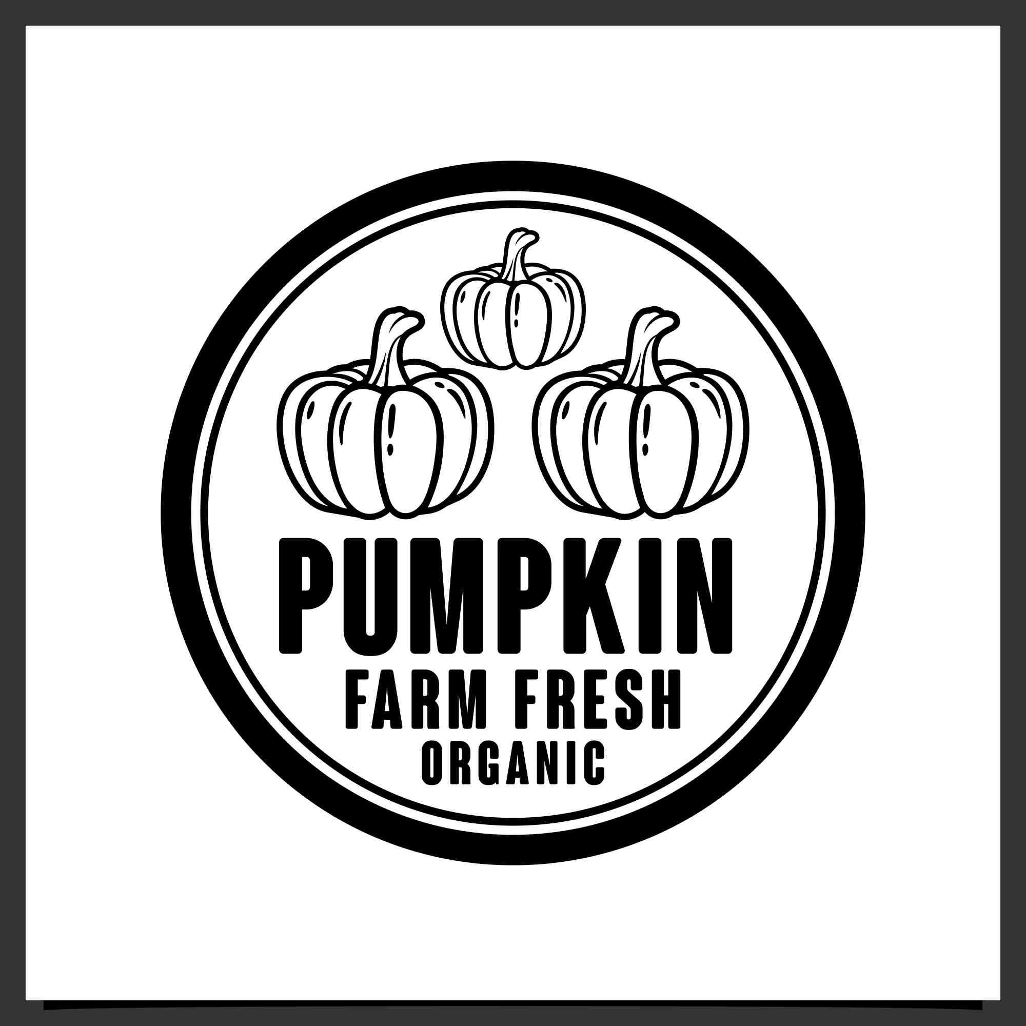 pumpkin vector stamps logo design 4 91