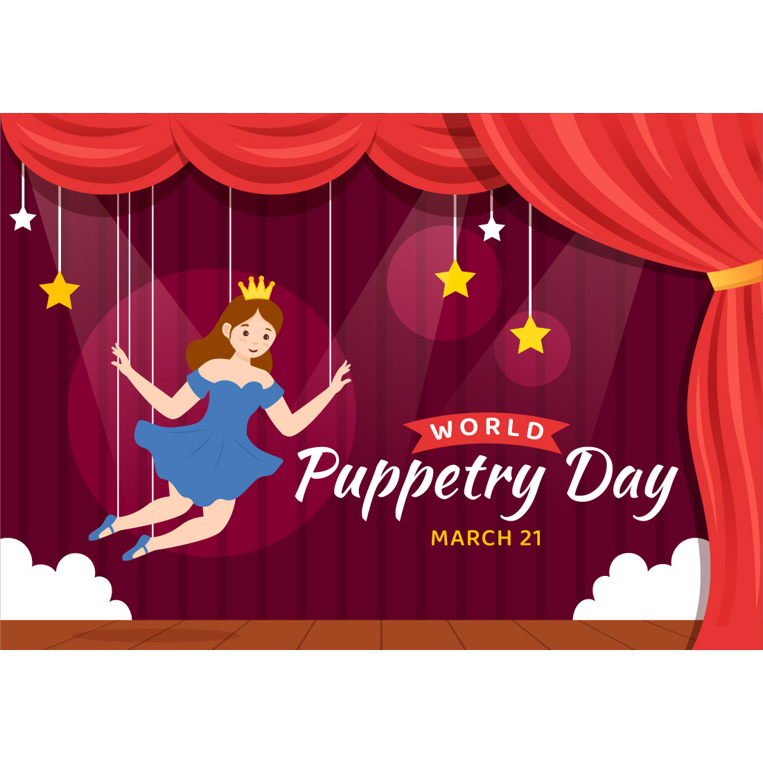 12 World Puppetry Day Illustration preview image.