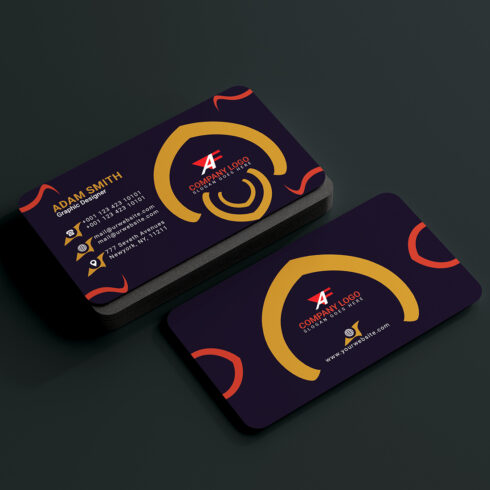 Trendy Creative 4 Color Variation Business Card All In One 2024 cover image.