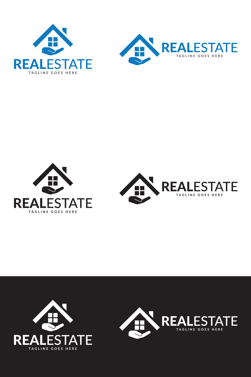 Real Estate logo design, Property Logo Design pinterest preview image.