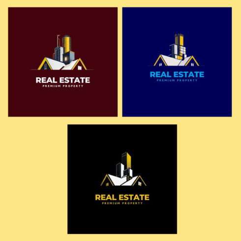 Real Estate - Logo Design Template Total = 03 cover image.