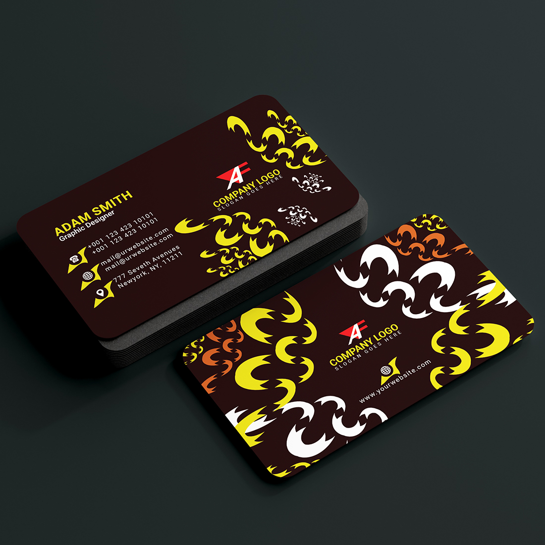 red business card 2024 709