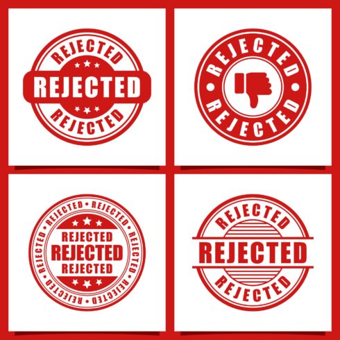 Rejected vector design stamps collection - $4 cover image.