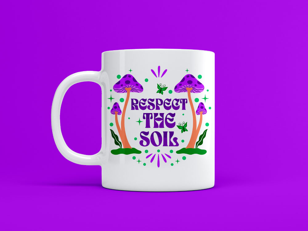 respect the soil mug design small image 939