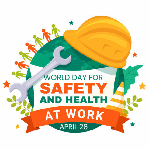 14 World Day for Safety and Health at Work Illustration cover image.