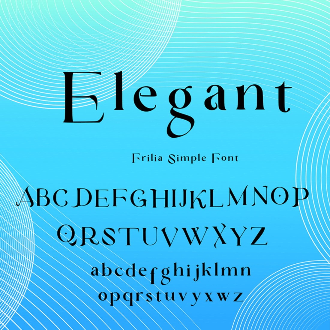 Frilia Simple Font - Elegant cover image.