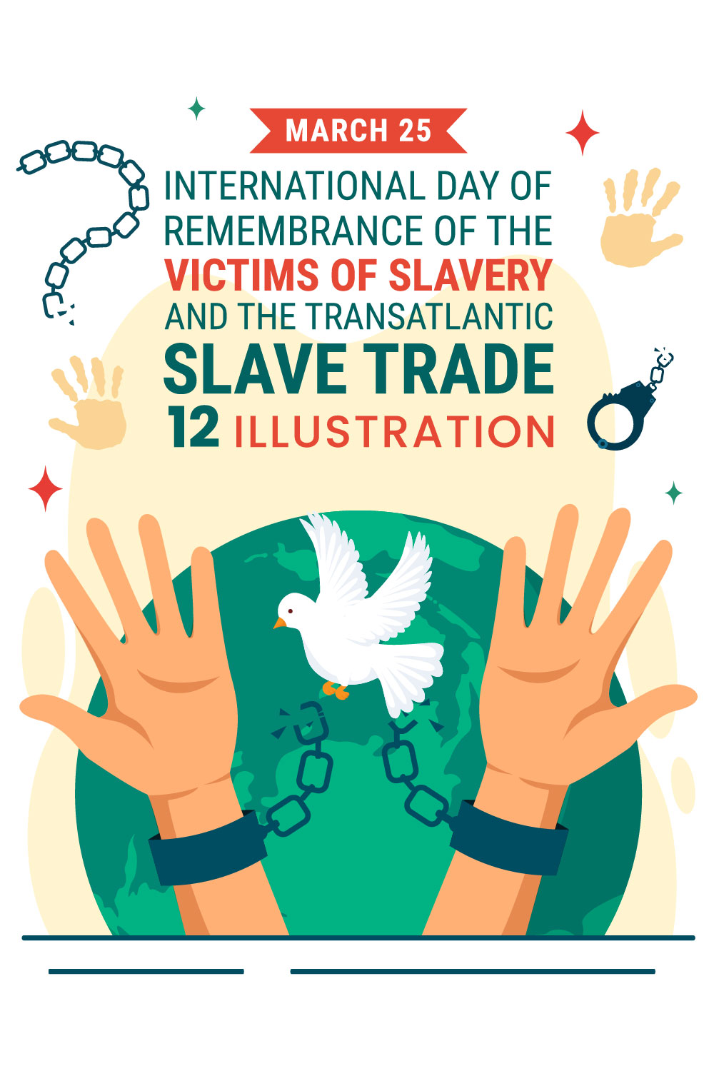 12 the Victims of Slavery and the Transatlantic Slave Illustration pinterest preview image.