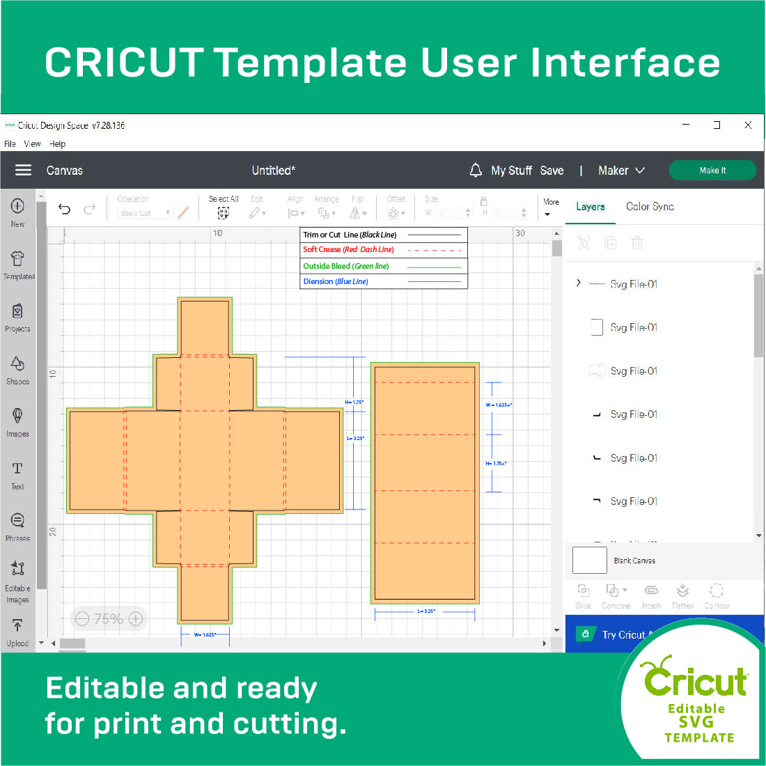 slide match box dieline template svg eps pdf dxf ai png jpeg 04 208