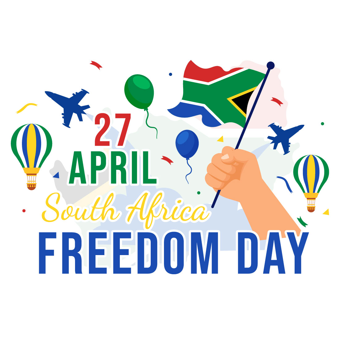 12 South Africa Freedom Day Illustration cover image.