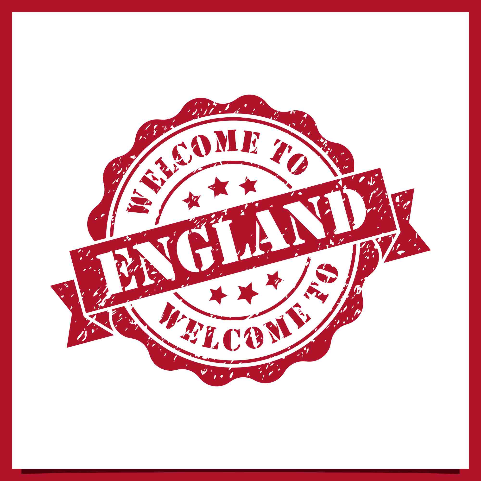 Welcome to england vector logo stamps collection - $4 preview image.