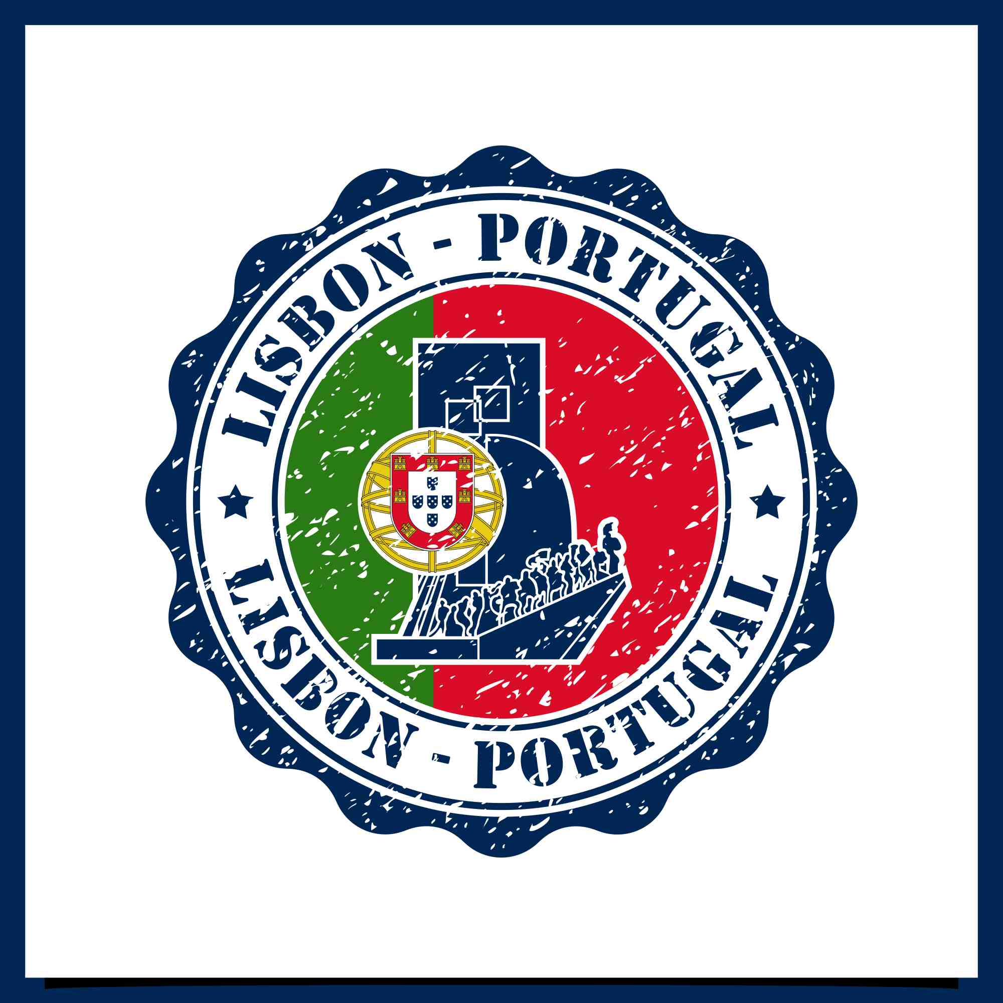 stamp original mede in portugal lisbon 3 909