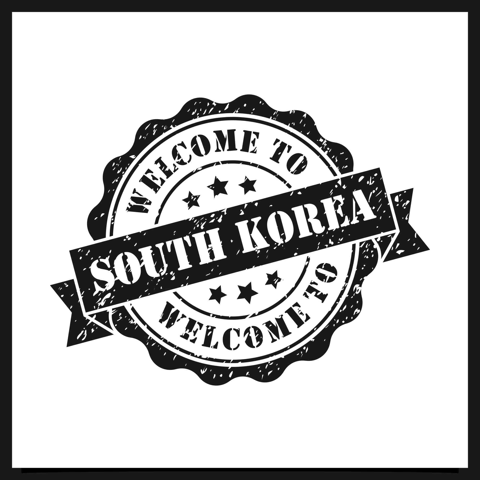 welcome to Seoul South Korea Stamps vector logo collection - $4 preview image.