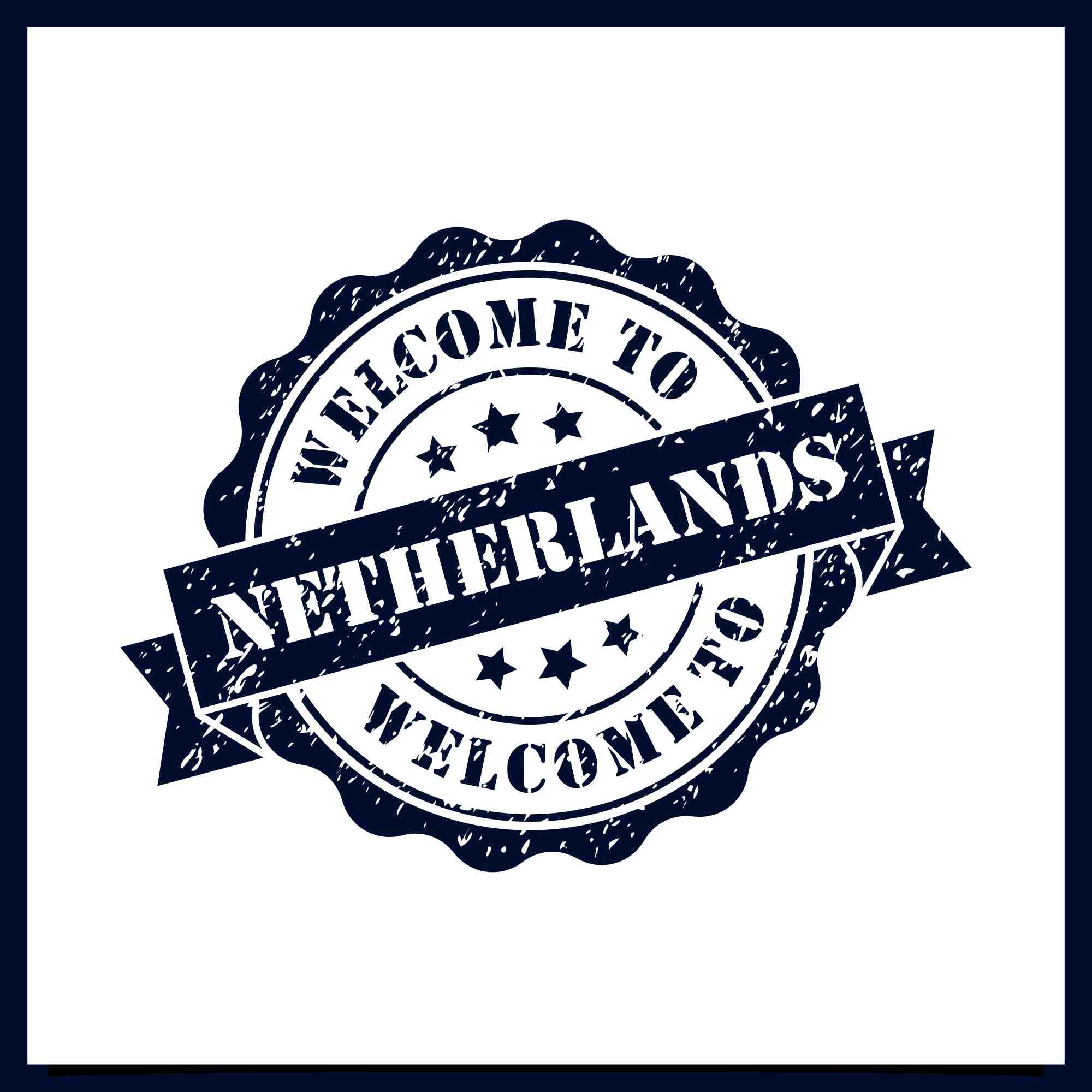 Welcome to Amsterdam Netherlands stamps logo design collection - $4 preview image.