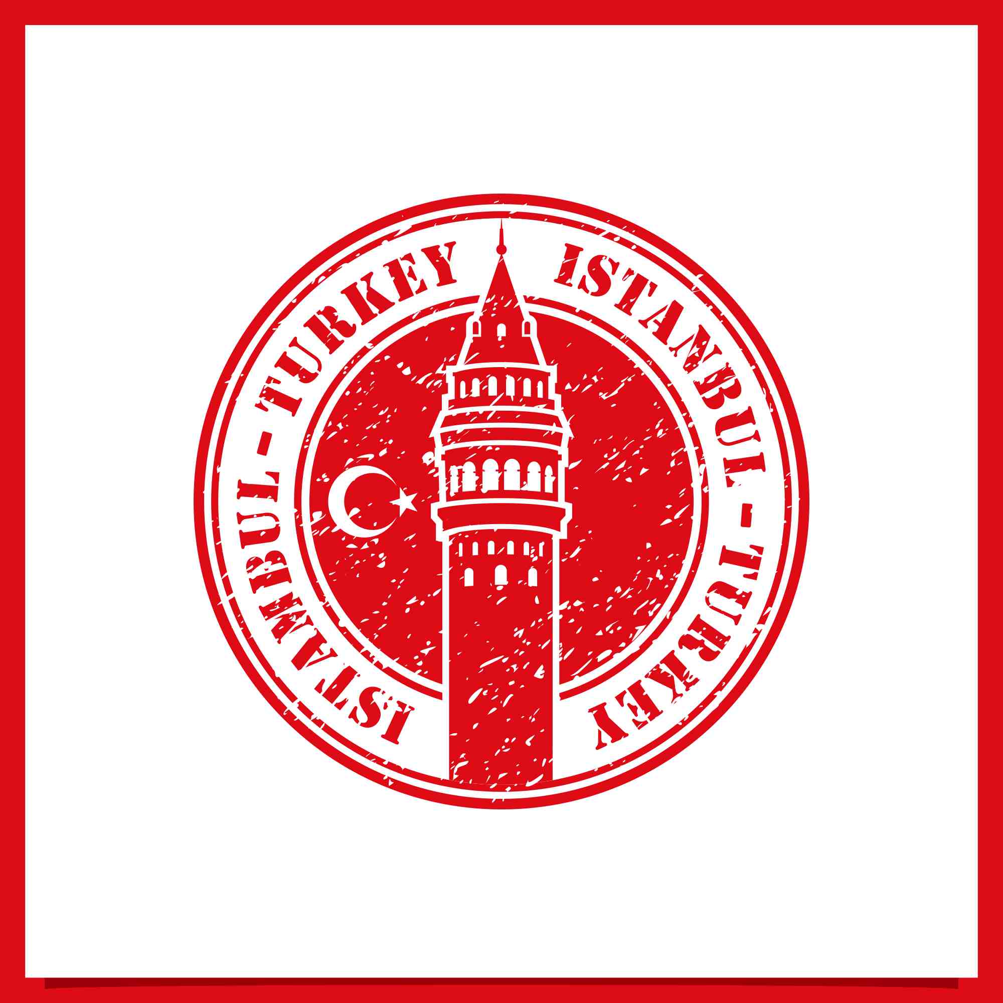 stamp welcome to istanbul turkey 3 584
