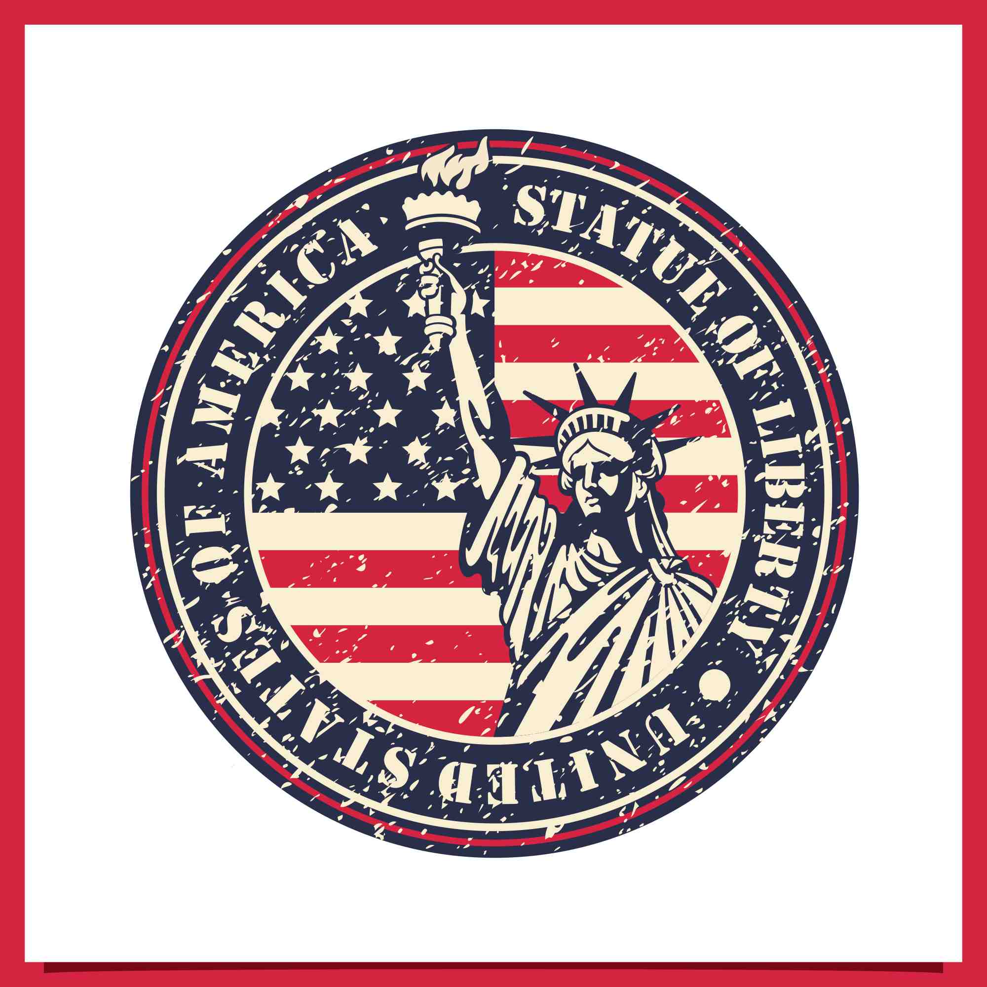 Statue of Liberty united states of america design - $4 preview image.