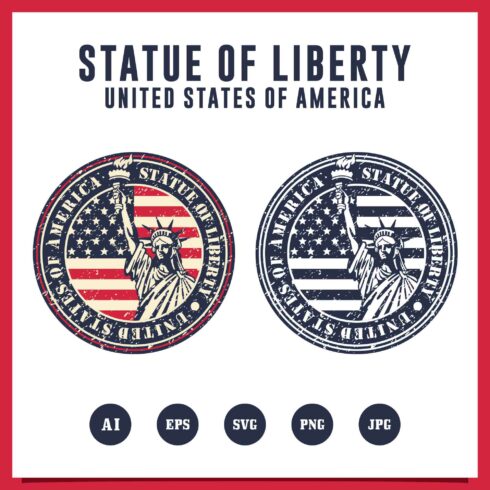 Statue of Liberty united states of america design - $4 cover image.