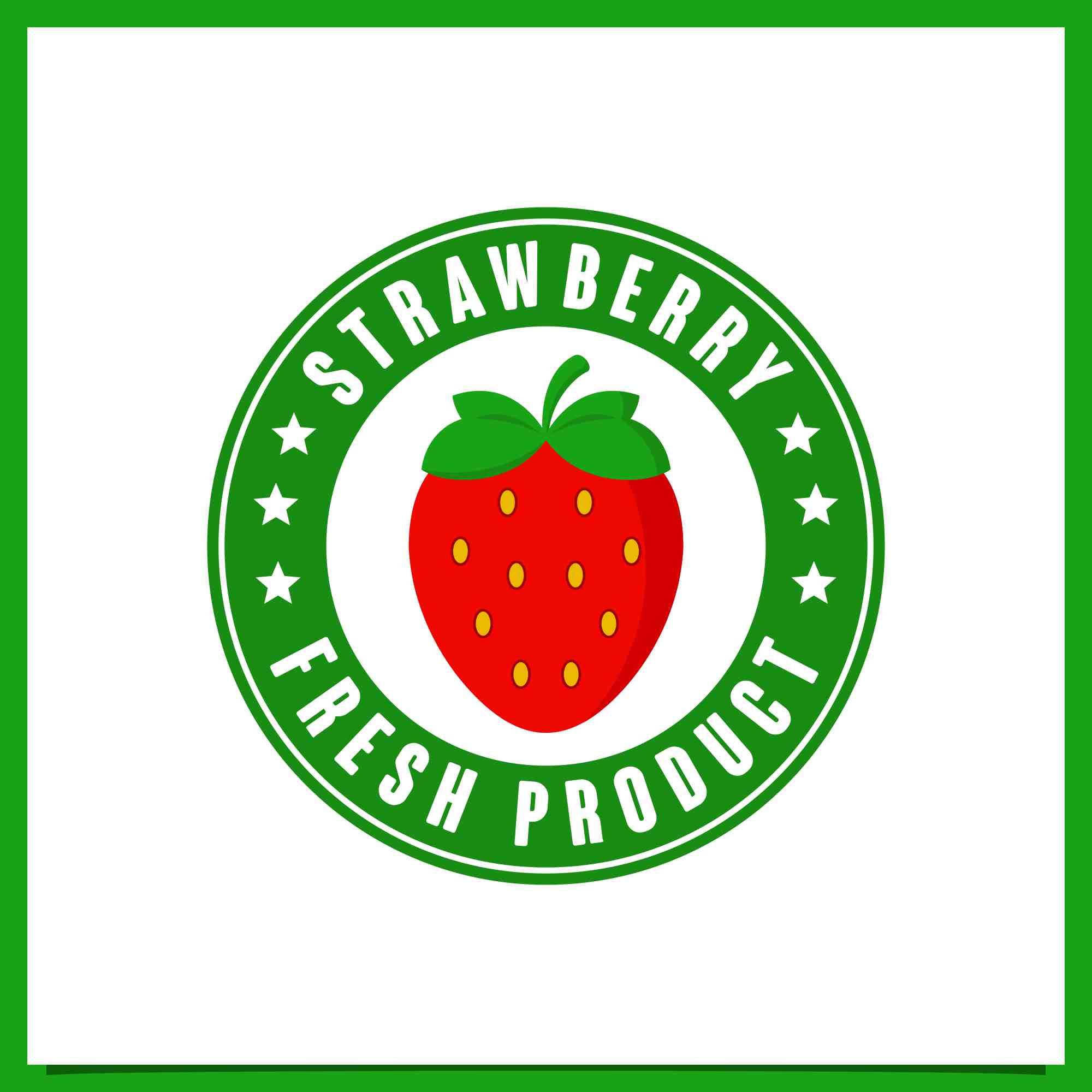 Set Strawberry fruit badge logo design collection - $6 preview image.