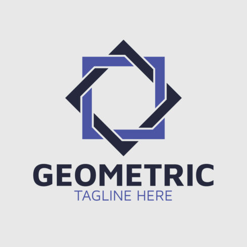 Simple geometric logo design service cover image.