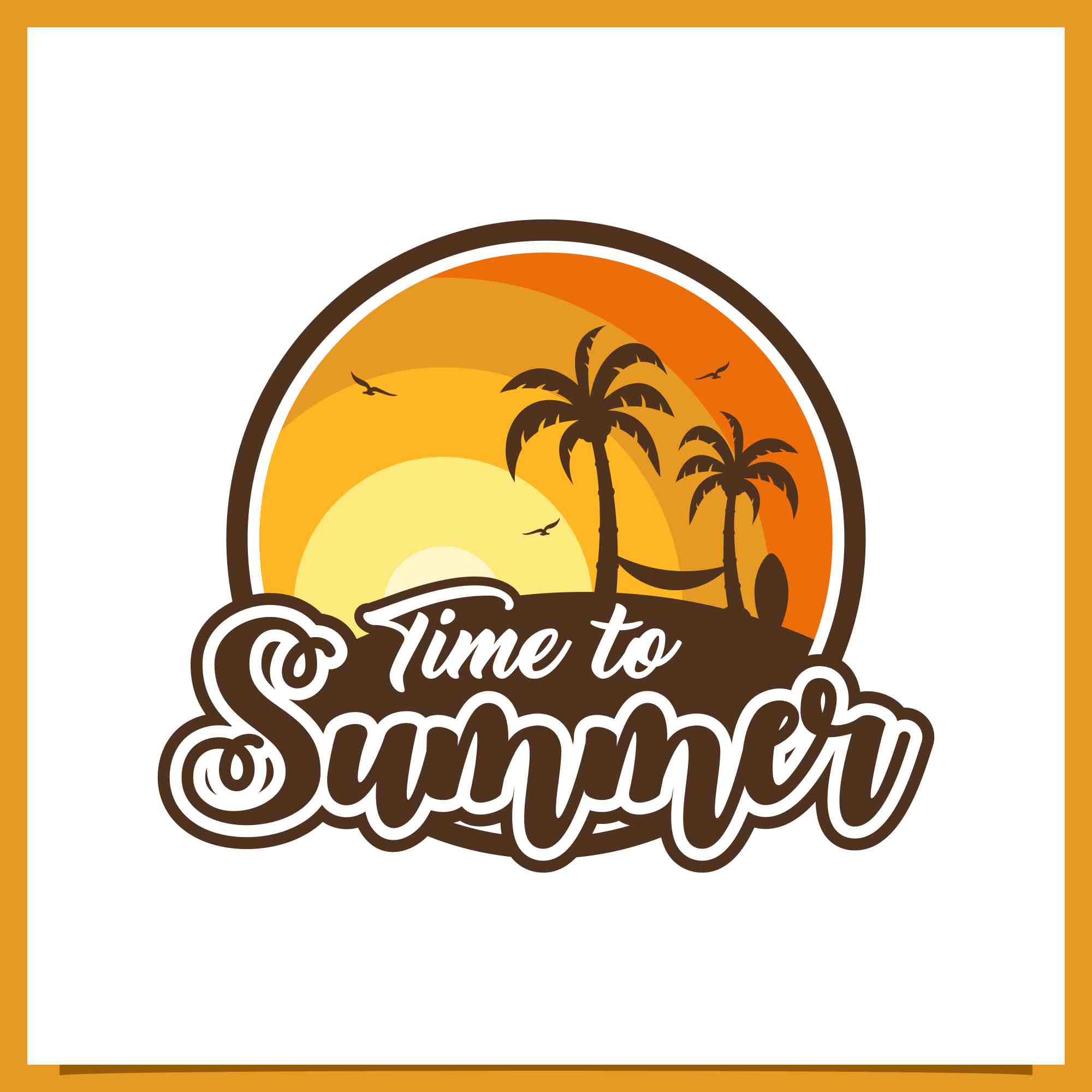 summer badge logo design collection 2 903