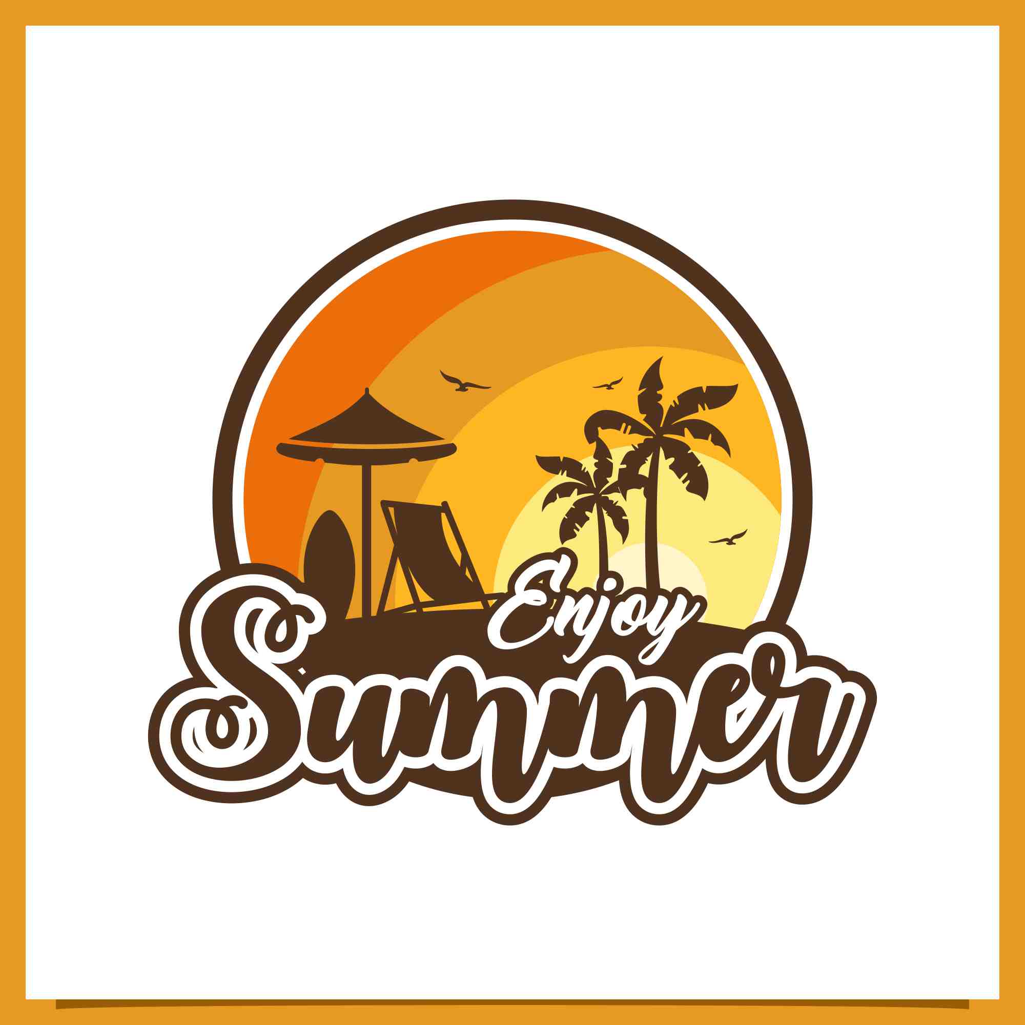 summer badge logo design collection 3 615