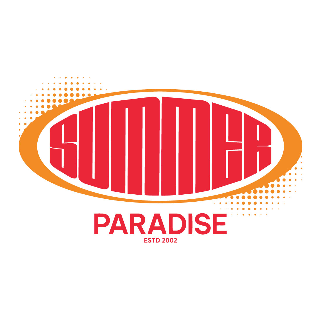 Summer Paradise T Shirt Design cover image.