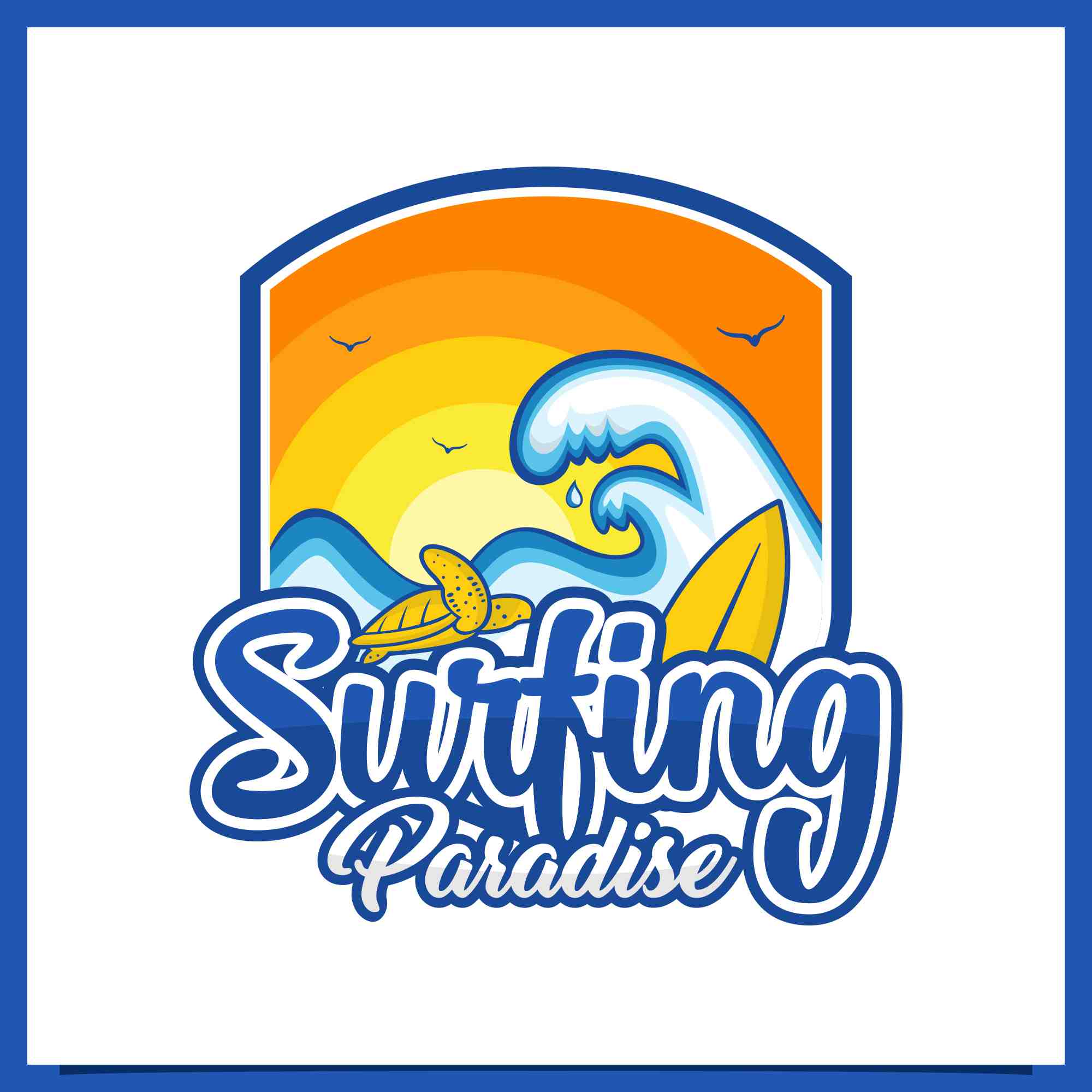 surfing club logo design collection 3 361