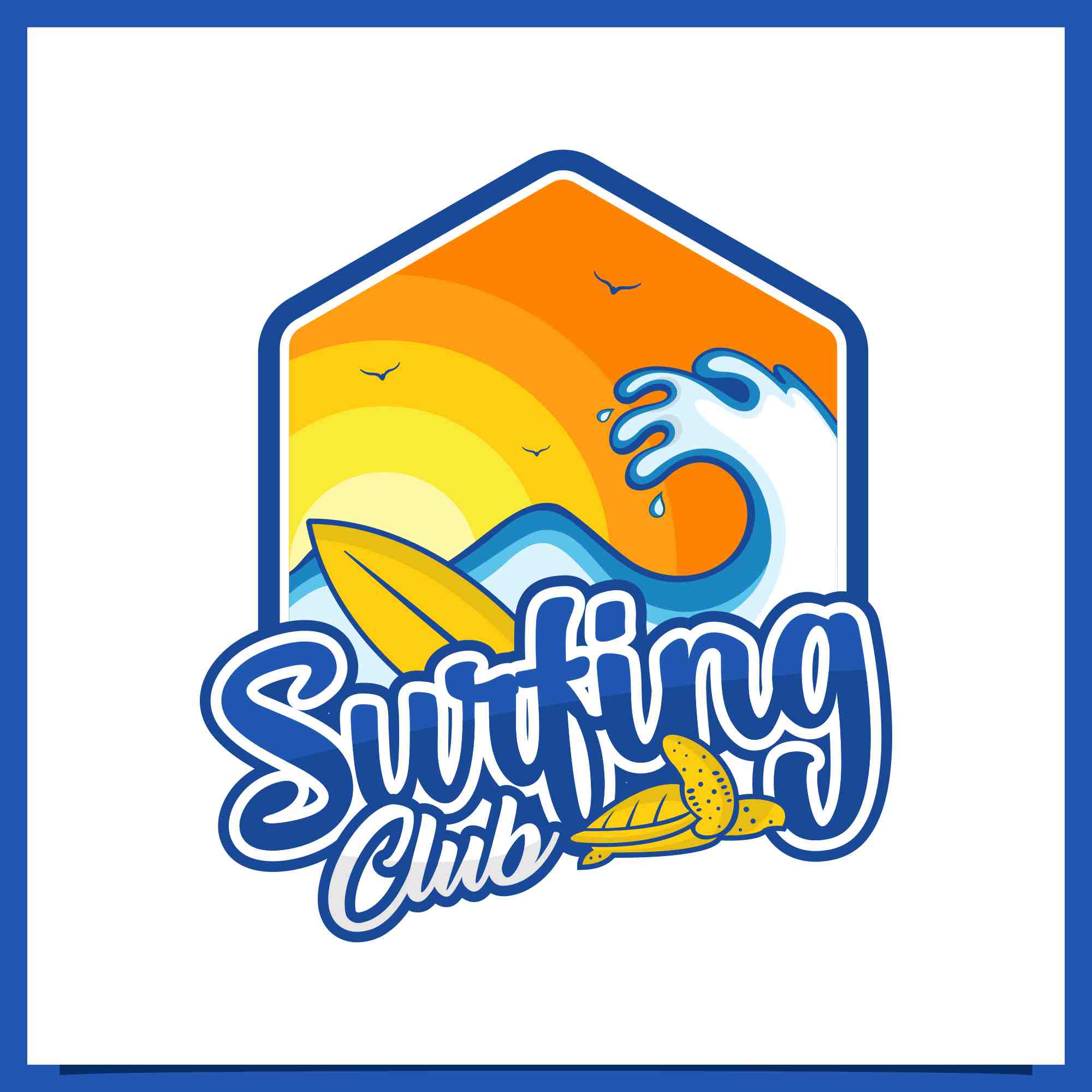 surfing club logo design collection 4 992