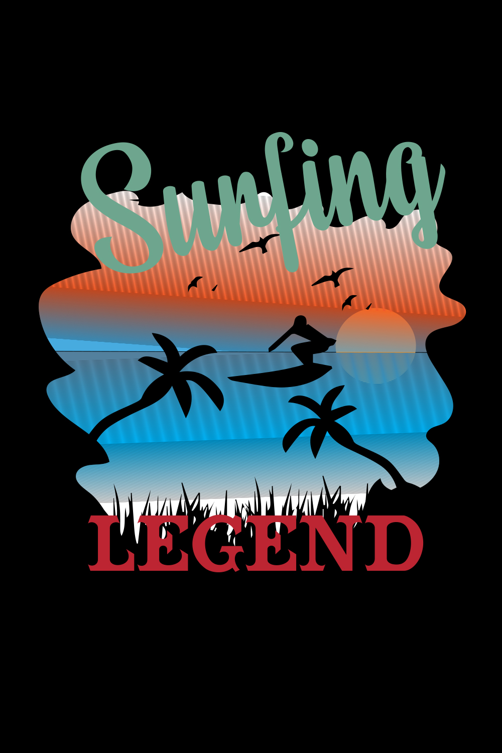 Surfing legend pinterest preview image.