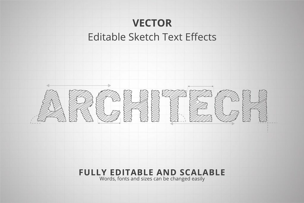 Editable Vector Text Effect - MasterBundles