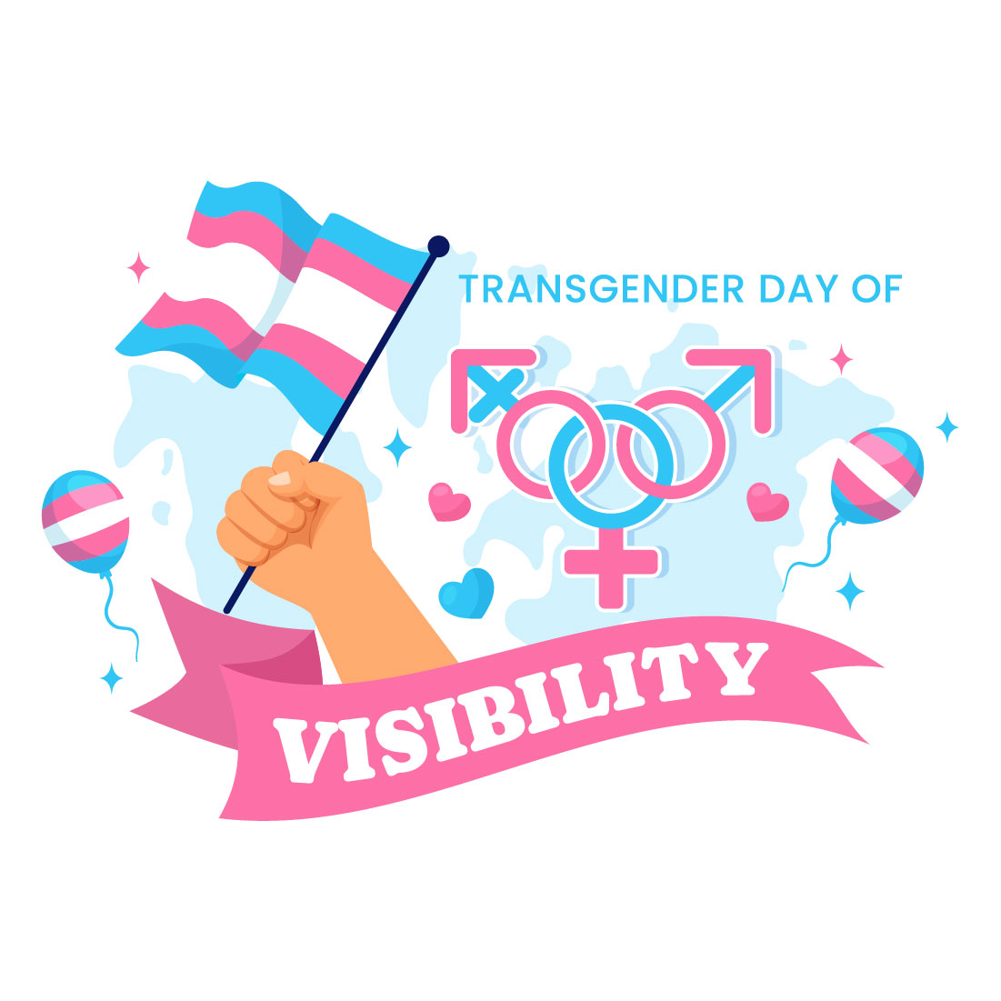 13 International Transgender Day of Visibility Illustration preview image.