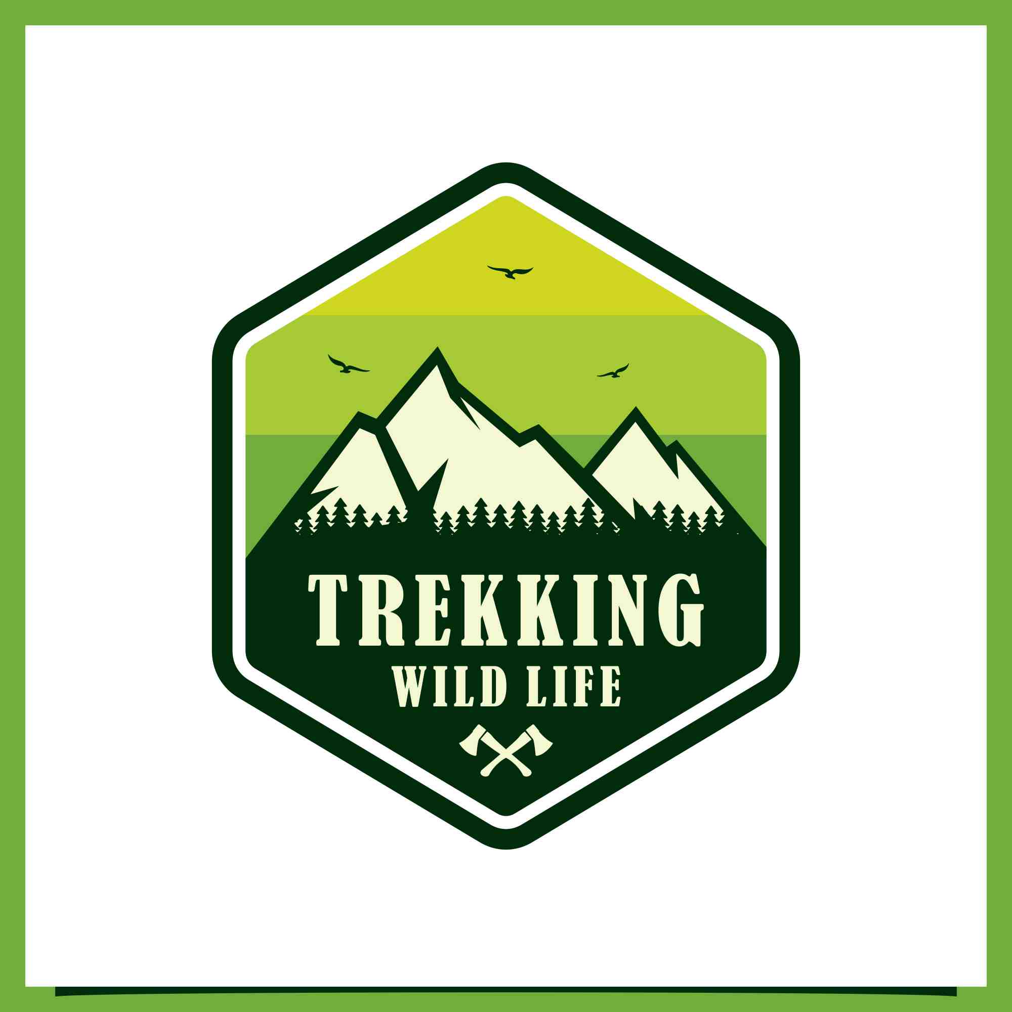Set Trekking adventure wild life logo collection - $4 preview image.