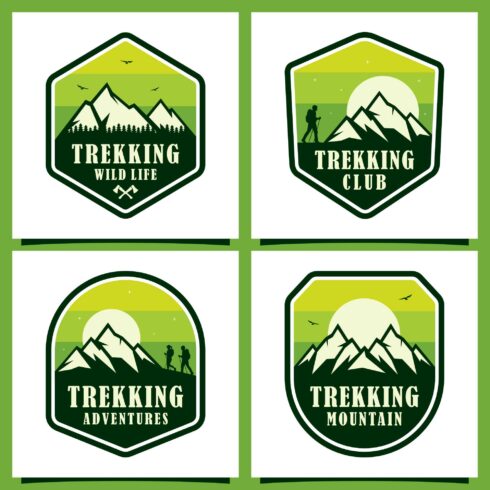 Set Trekking adventure wild life logo collection - $4 cover image.