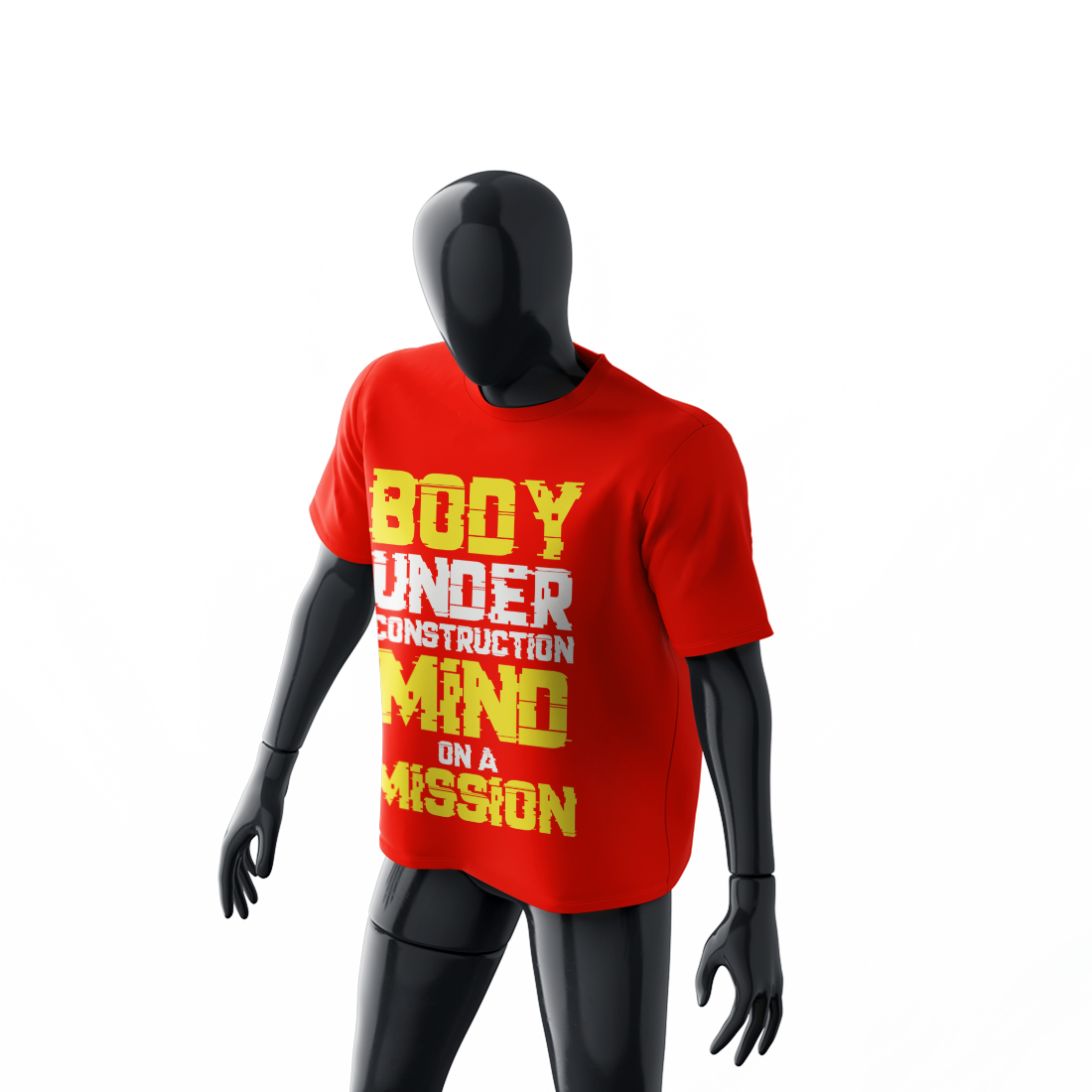 GYM Motivation Quoted designed T-Shirt preview image.