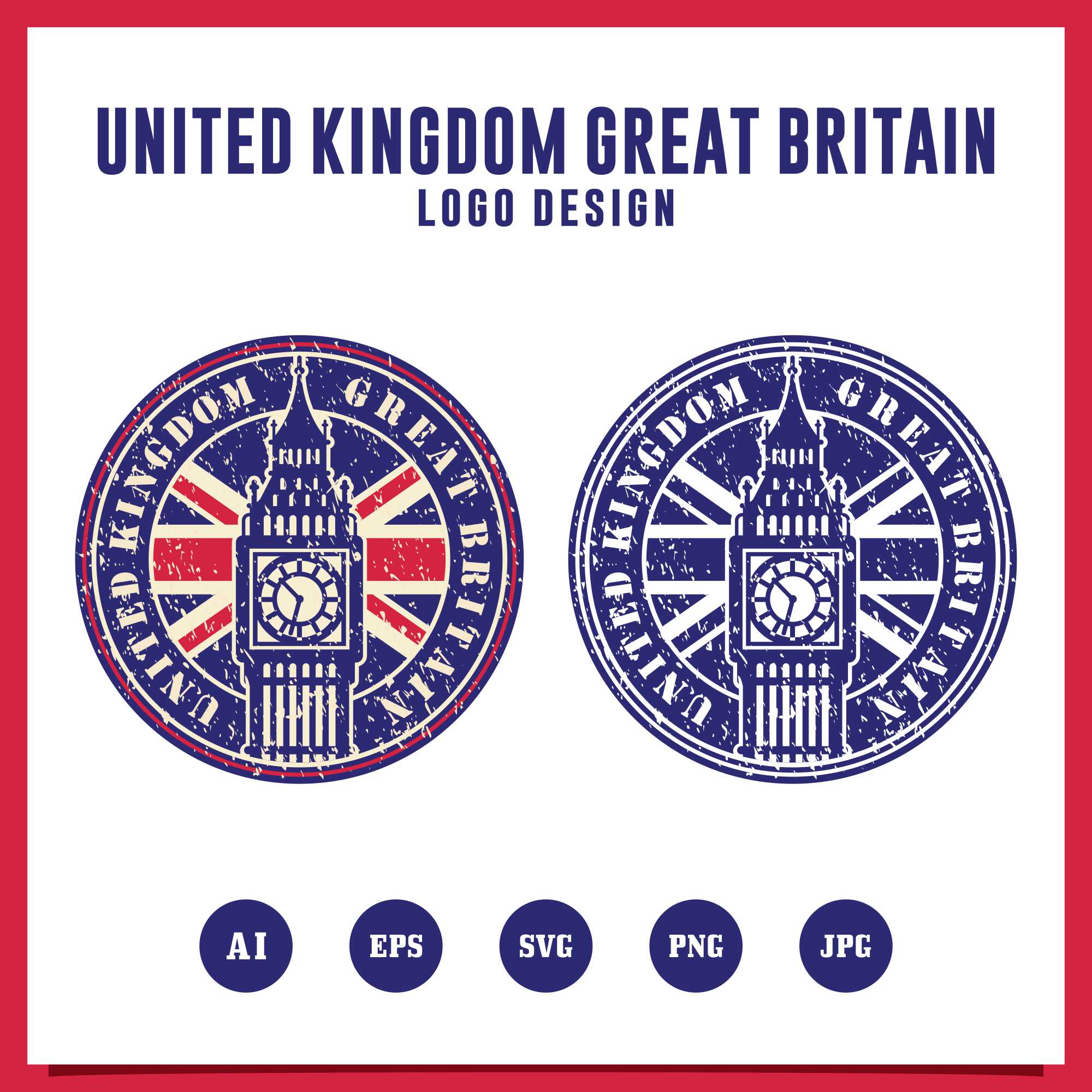 United kingdom great britania logo design - $4 cover image.