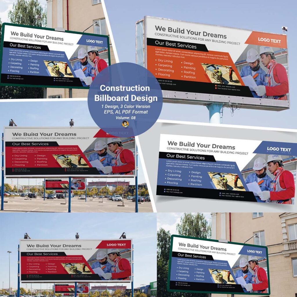 Construction Billboard Template MasterBundles