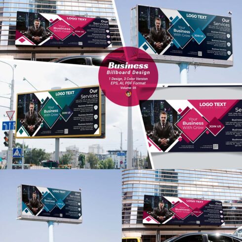 Corporate Billboard Template cover image.