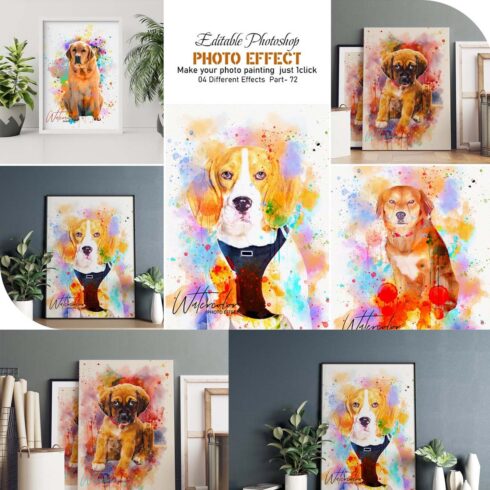 Pet Watercolor Painting Photo Effect cover image.