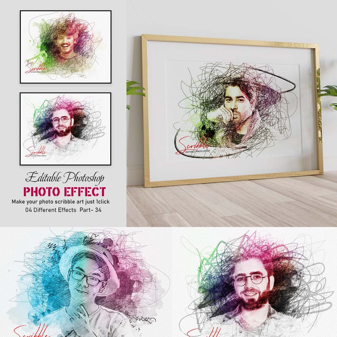 Colorful Photo Effect Scribble Art cover image.