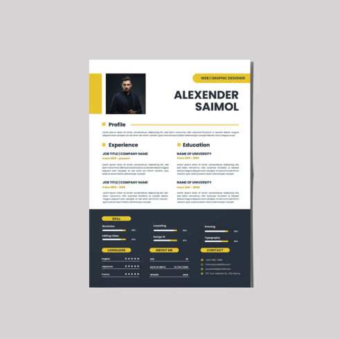 Resume Template is professionally cover image.