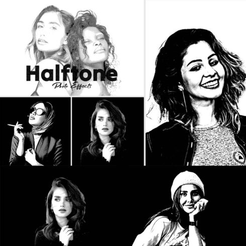 Halftone Photoshop Photo Effect cover image.