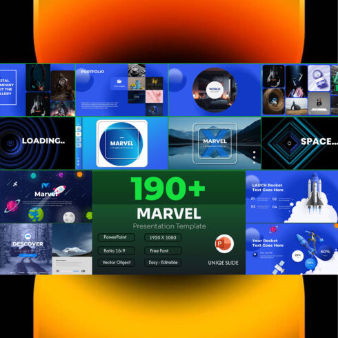 Marvel Plan PowerPoint Presentation Template cover image.