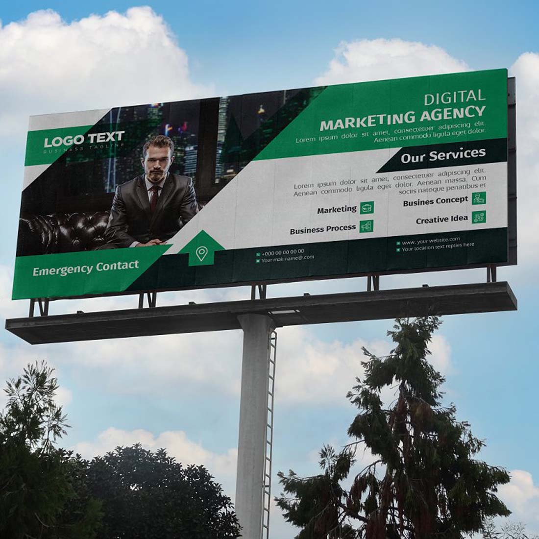 Creative Business Billboard Design preview image.