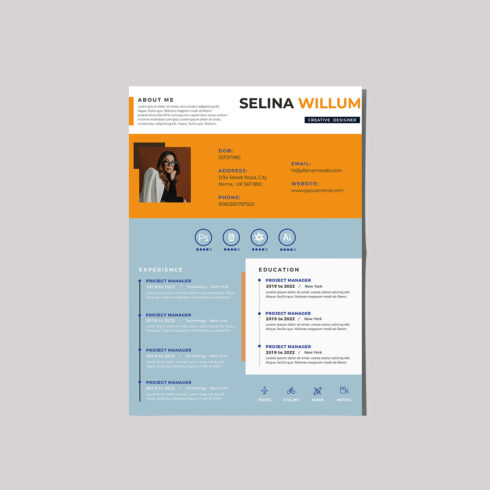 The House Resume Template cover image.