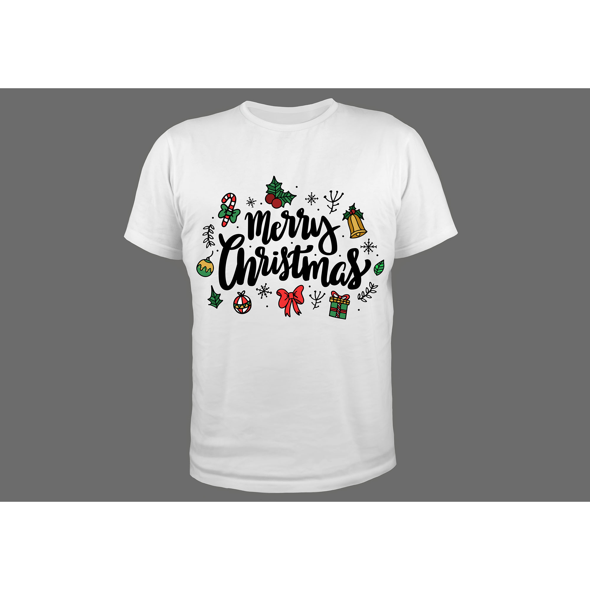 Merry Christmas Printable Design For T-Shirt, Cup and other preview image.