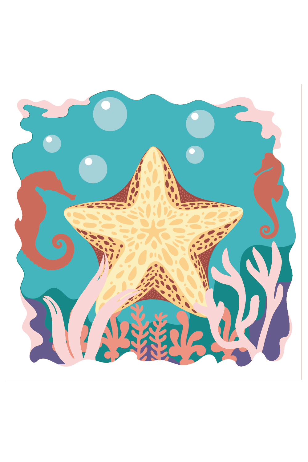 3d Starfish Shadow Box, Paper Cut, DIY Decor pinterest preview image.