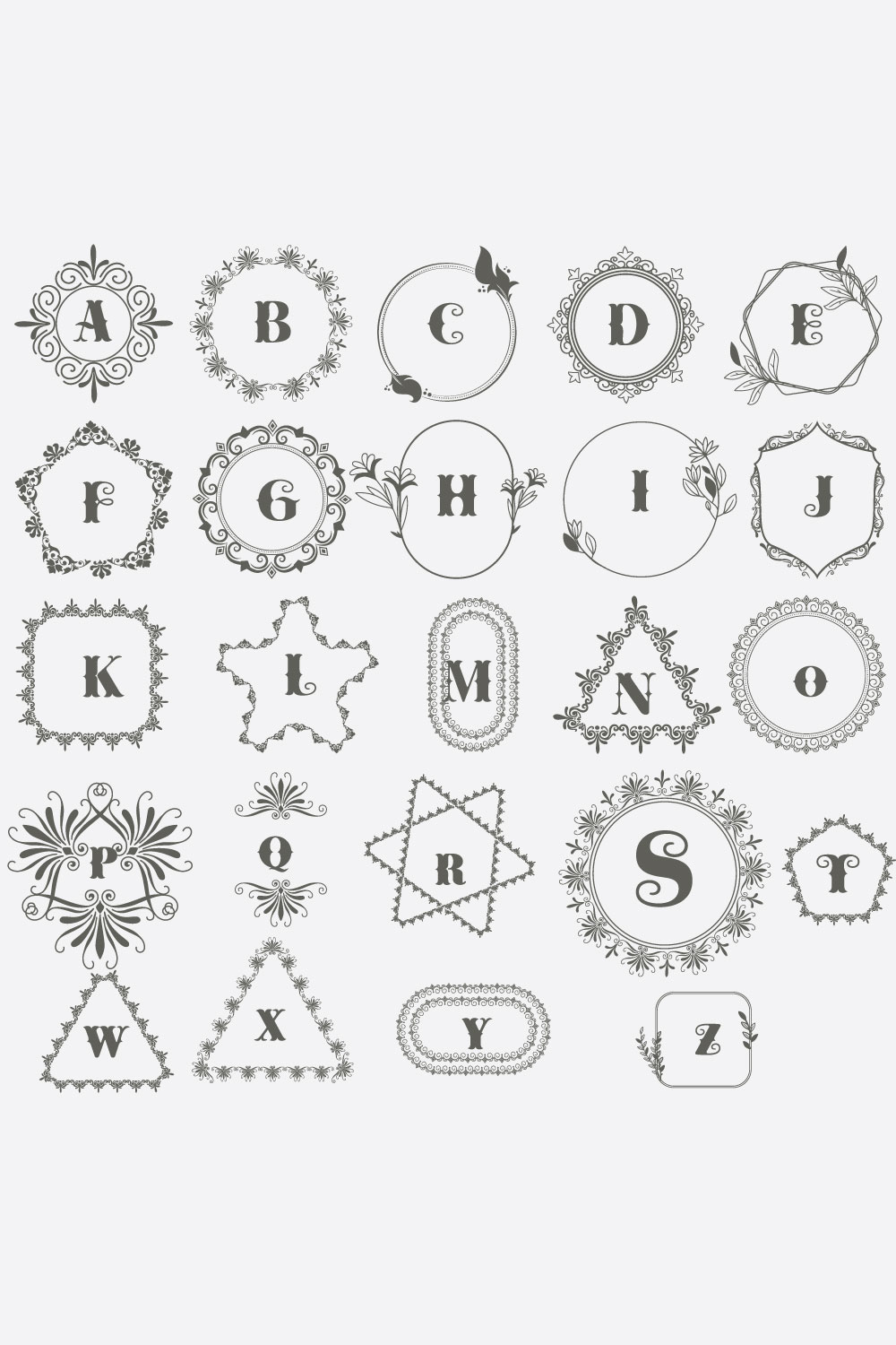 Circles Set – Icons, Parts, & Circles bundle pinterest preview image.