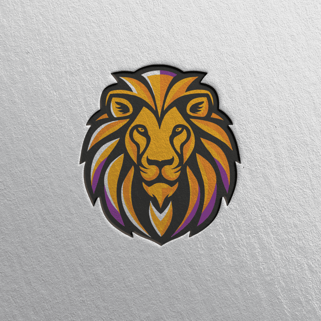 Lion Face Logo Template Design Only in 20$ preview image.