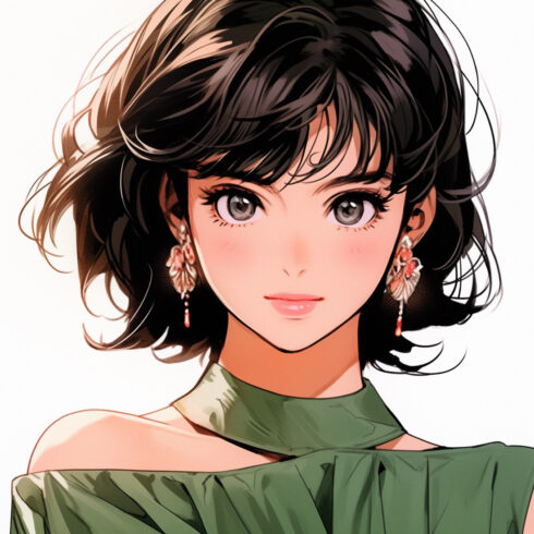GORGEOUS GIRL VECTOR ART cover image.